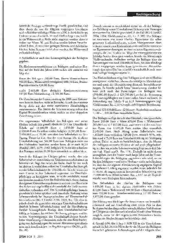 Vorschauseite 3: Elternunterhalt; Anspruchsübergang auf Sozialhilfeträger; Höhe der Heimkosten; Nichtberücksichtigung des Barbetrages; Selbstbehalt des Unterhaltspflichtigen; Vermögenseinsatz zur…