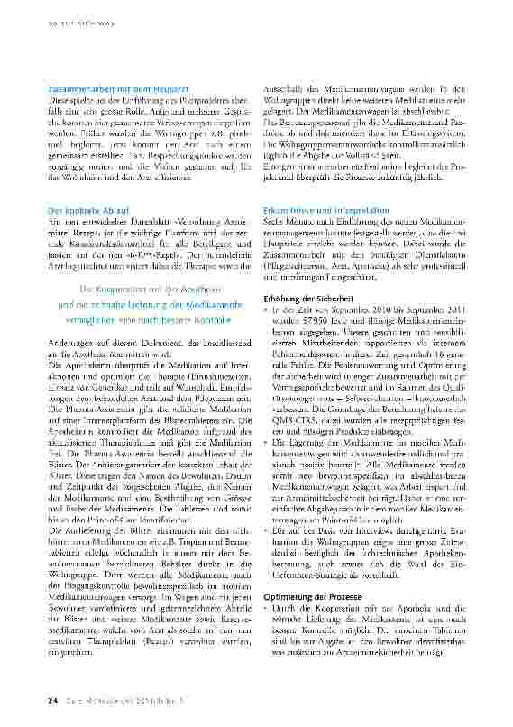 Vorschauseite 2: Optimiertes Medikamentenmanagement
