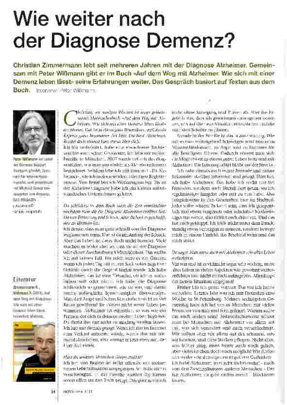 Vorschauseite 1: Wie weiter nach der Diagnose Demenz?