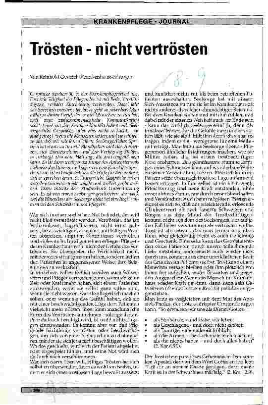 Vorschauseite 1: Trösten - nicht vertrösten