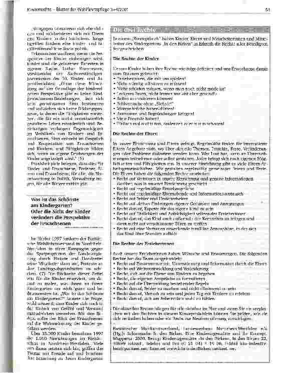 Vorschauseite 3: Kinder haben Rechte Kinder sind Experten in eigener Sache