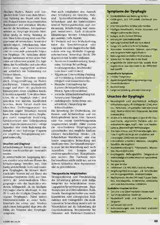 Vorschauseite 2: Dysphagie 1. Teil: Grundlagen