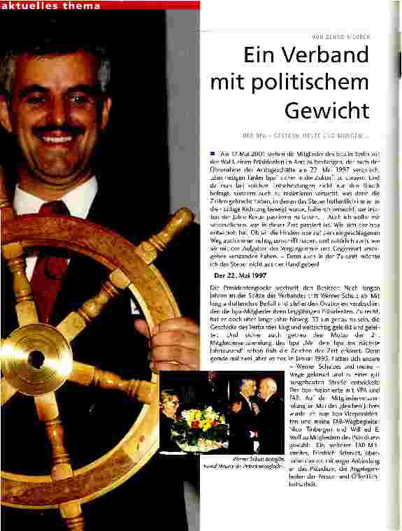 Vorschauseite 1: Ein Verband mit politischem Gewicht