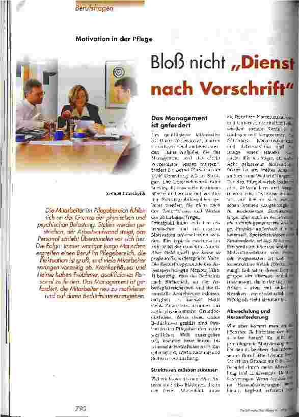 Vorschauseite 1: Bloß nicht Dienst nach Vorschrift