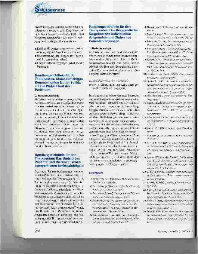 Vorschauseite 5: Moderne gesundheitswissenschaftliche Erkenntnisse als Grundlage für die therapeutische Praxis - Handlungsempfehlungen für salutogene Therapie