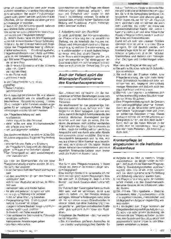 Vorschauseite 2: Pflege in der Krise? Aus der Sicht einer Pflegedienstleitung