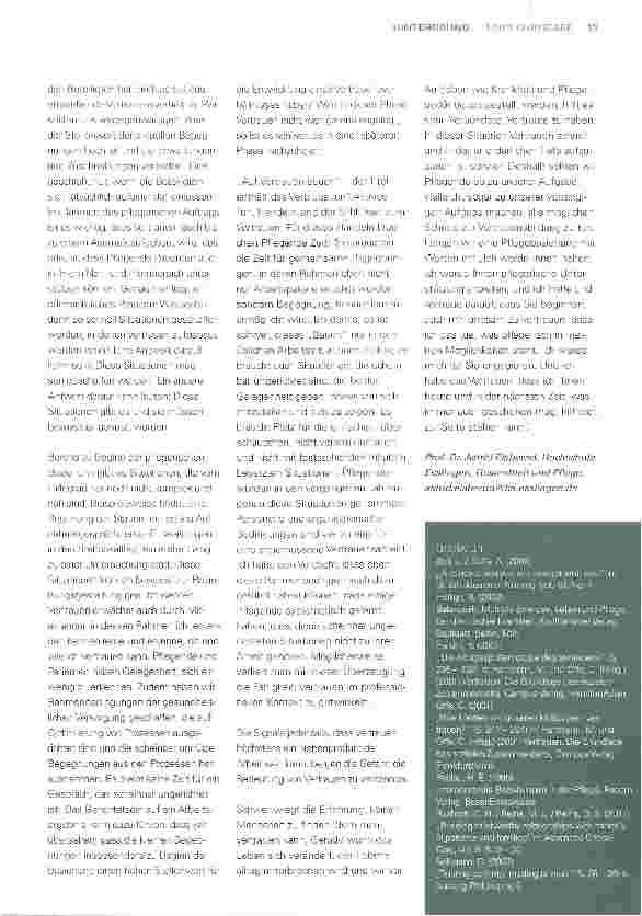 Vorschauseite 4: Auf Vertrauen bauenPatienten brauchen Pflegende, die Hoffnung haben und Zuversicht vermitteln