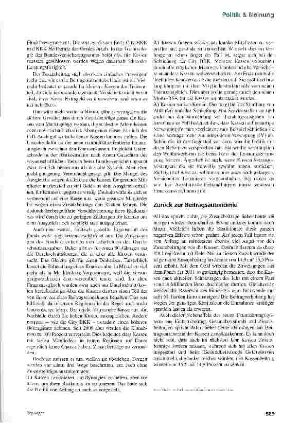 Vorschauseite 2: Kassenkiller Zusatzbeiträge