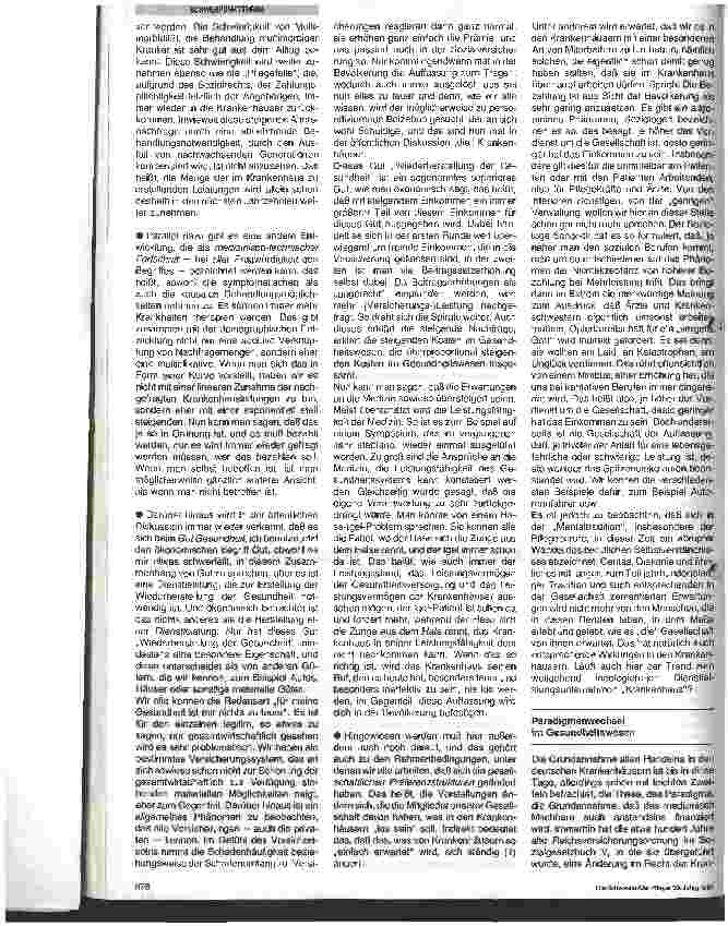 Vorschauseite 2: Das Krankenhaus in den 90er Jahren: Der lange Abschied vom alten Verständnis