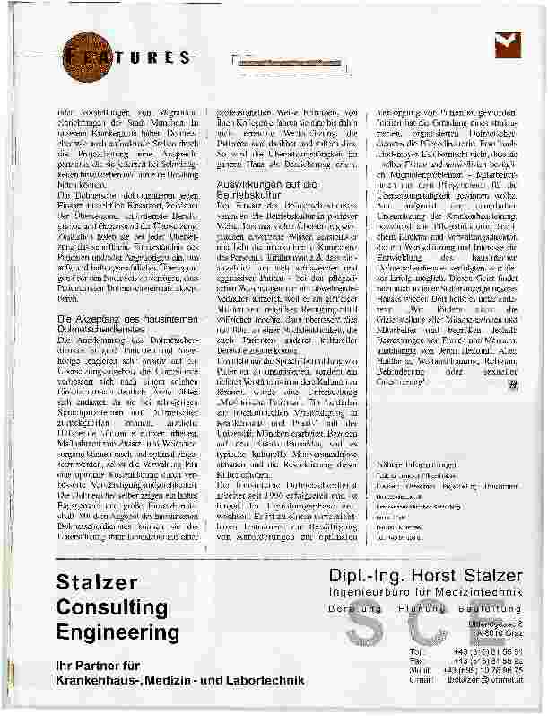 Vorschauseite 3: Hausinterne Dolmetscherdienste im Krankenhaus - eine zeitgemässe und effektive Maßnahme