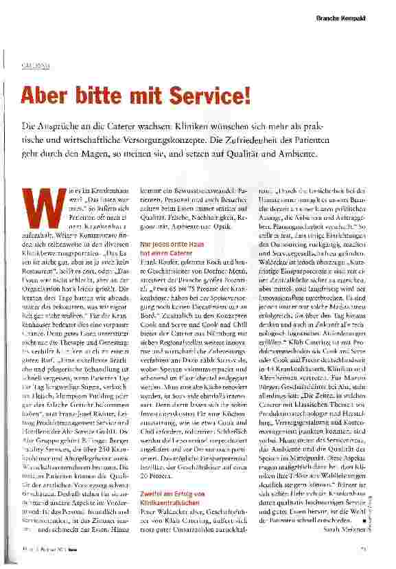 Vorschauseite 2: CATERINGAber bitte mit Service!