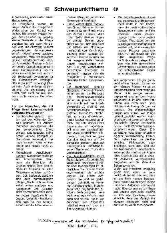 Vorschauseite 4: Pflege vor dem Kollaps -Was können wir tun?
