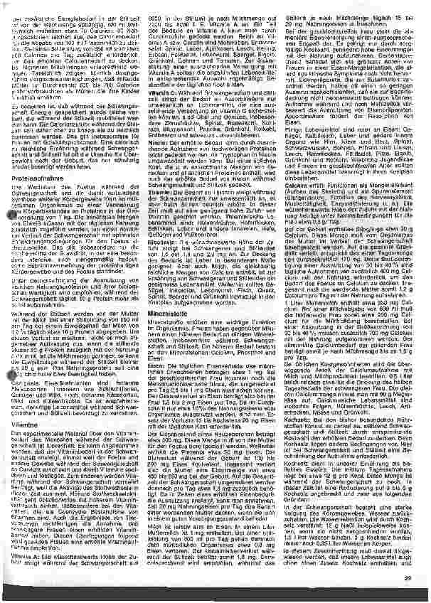 Vorschauseite 2: Grundzüge der Ernährung des gesunden Menschen 46. Folge: Die Ernährung der Frau während Schwangerschaft u. Stillzeit