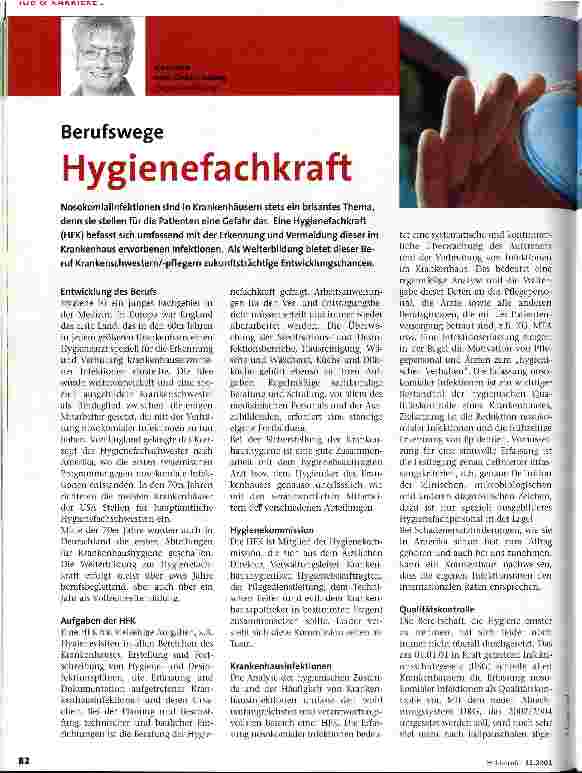 Vorschauseite 1: Hygienefachkraft Berufwege