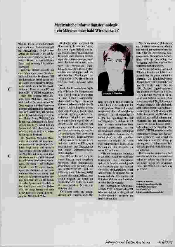 Vorschauseite 1: Medizinische Informationstechnologie - ein Märchen oder bald Wirklichkeit?