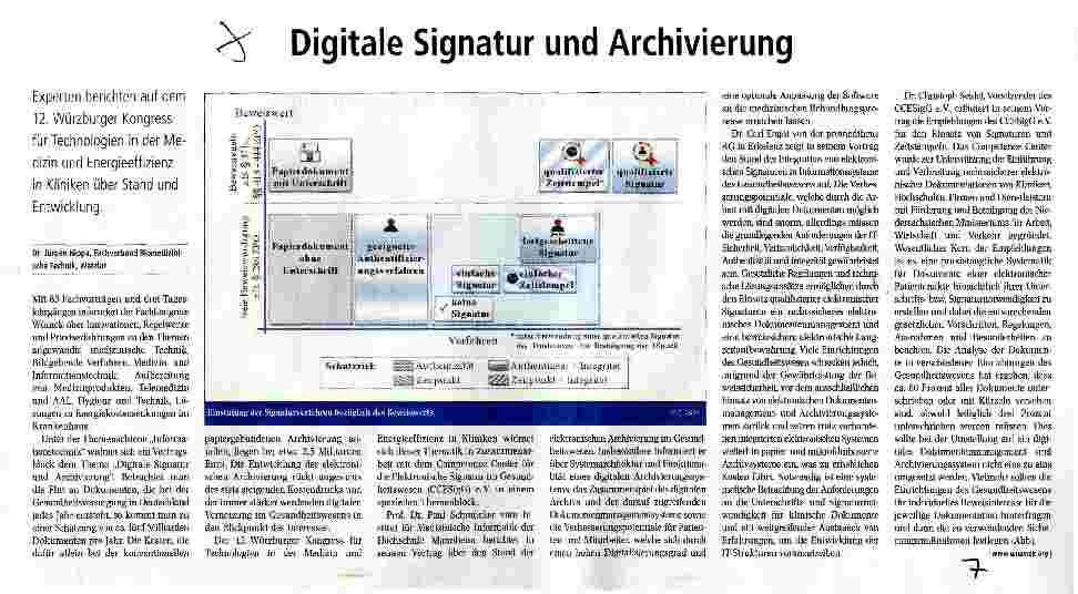 Vorschauseite 1: Digitale Signatur und Archivierung