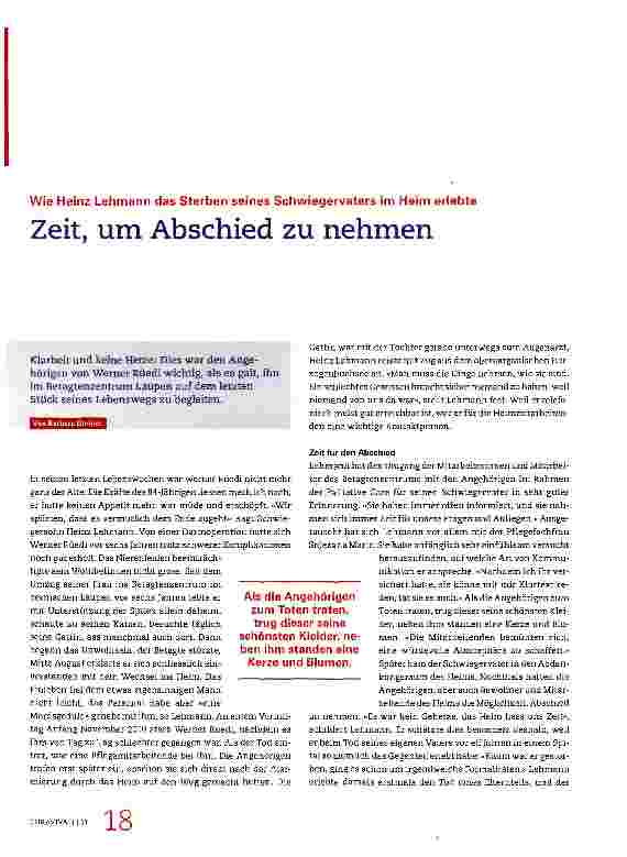 Vorschauseite 1: Zeit, um Abschied zu nehmen