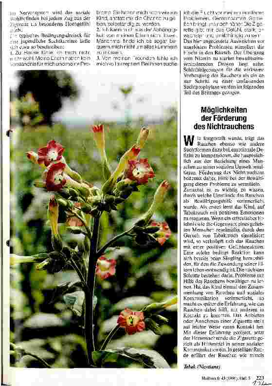Vorschauseite 2: Die Droge Nicotin