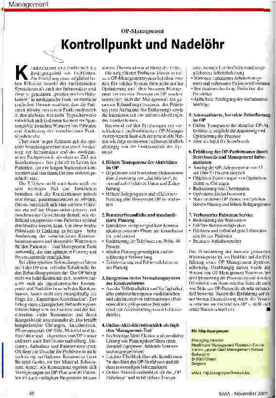 Vorschauseite 1: Kontrollpunkt und Nadelöhr