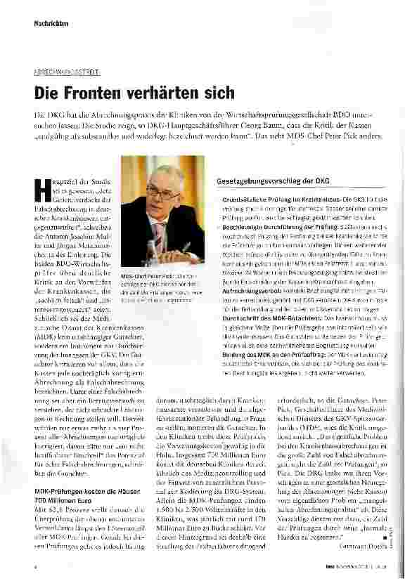 Vorschauseite 1: Die Fronten verhärten sich