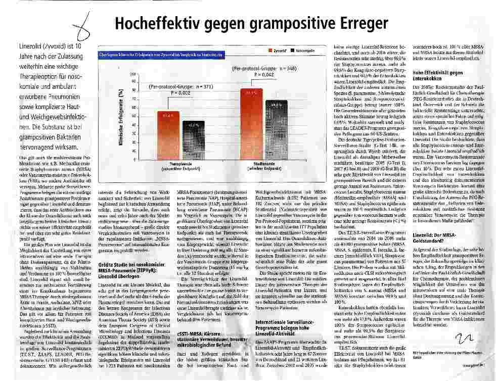 Vorschauseite 1: Hocheffektiv gegen grampositive Erreger