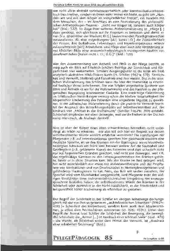 Vorschauseite 4: Konturen einer Ethik des pflegerischen Blicks