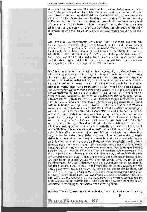 Vorschauseite 6: Konturen einer Ethik des pflegerischen Blicks