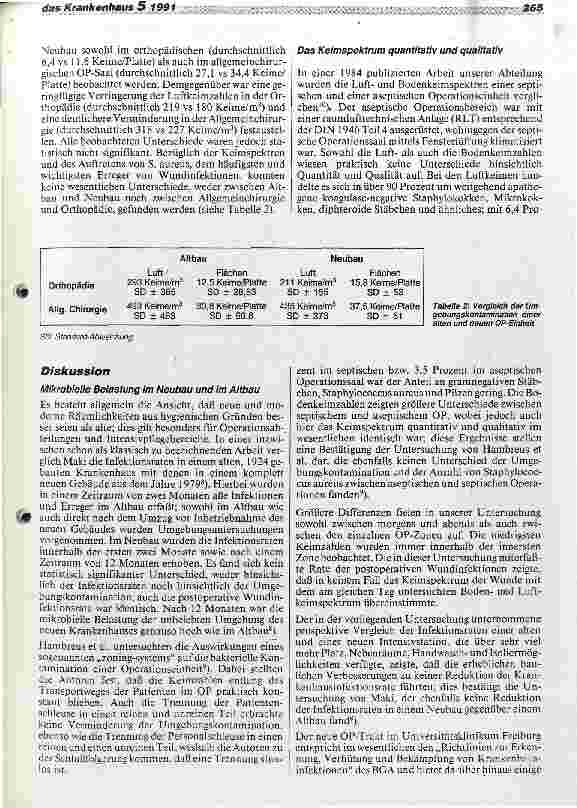 Vorschauseite 3: Bauliche Maßnahmen und Krankenhausinfektion in Intenisivpflegestationen und Chirurgischen Kliniken