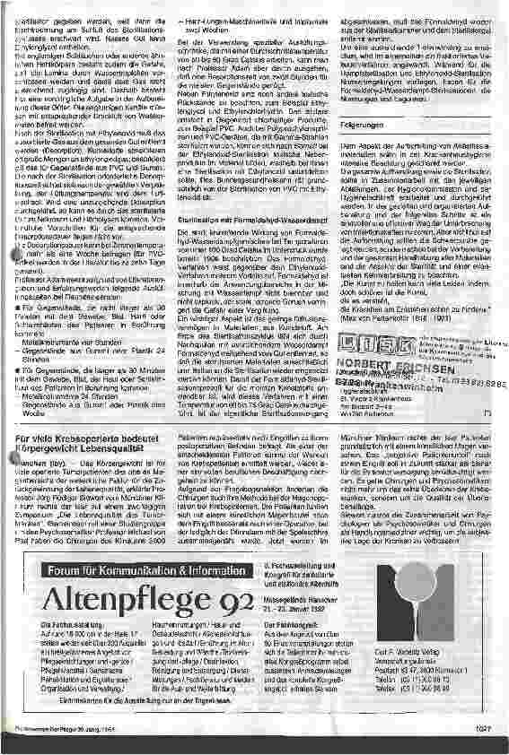 Vorschauseite 3: Desinfektion und Sterilisation von Anästhesiezubehör 2. Teil: Technische Durchführung