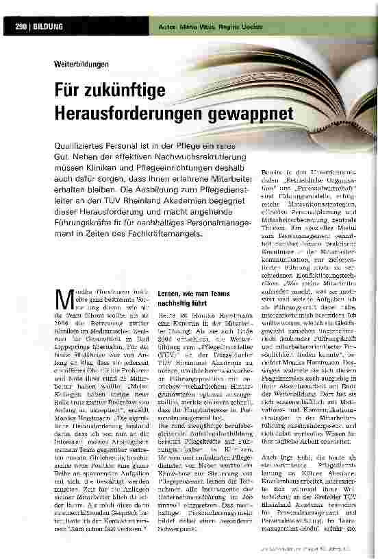 Vorschauseite 1: Für zukünftige Herausforderungen gewappnet