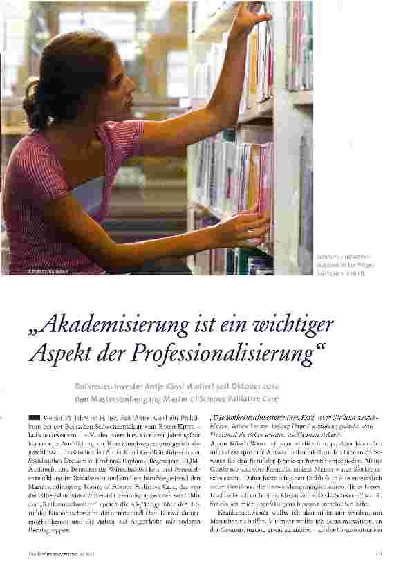 Vorschauseite 1: „Akademisierung ist ein wichtiger Aspekt der Professionalisierung