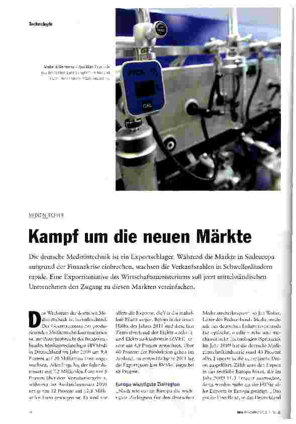 Vorschauseite 1: Kampf um die neuen Märkte