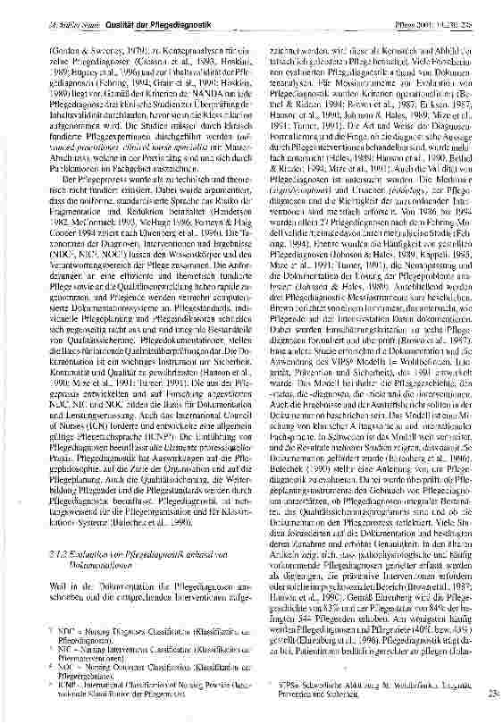 Vorschauseite 5: Qualität der Pflegediagnostik und Patientinnen-Zufriedenheit