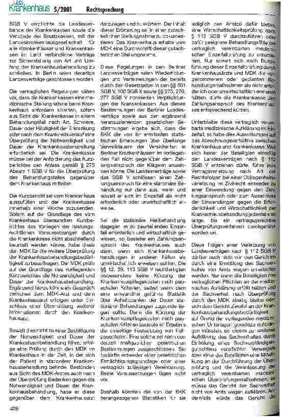 Vorschauseite 3: Rechnungskürzungen durch Krankenkassen