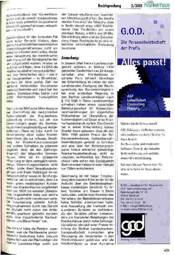 Vorschauseite 4: Rechnungskürzungen durch Krankenkassen