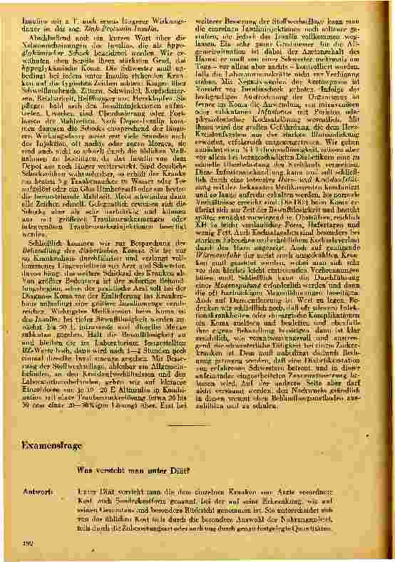 Vorschauseite 3: Das klinische Bild und die Behandlung der Zuckerkrankheit