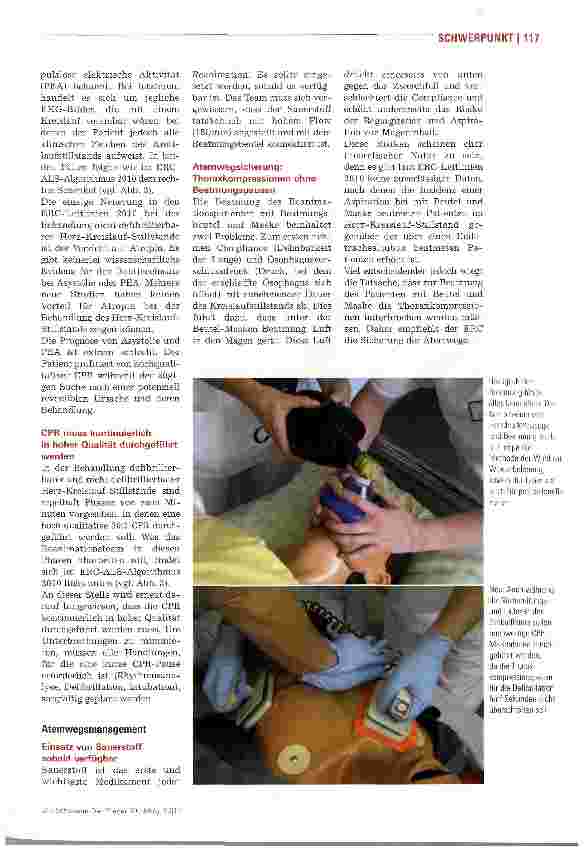 Vorschauseite 6: Wiederbelebung ErwachsenerDie neuen ERC-Leitlinien zur Reanimation