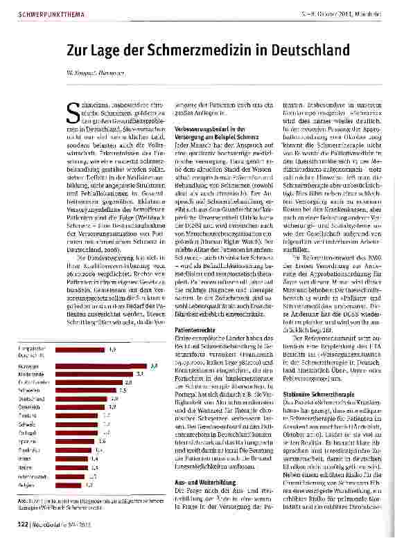 Vorschauseite 1: Zur Lage der Schmerzmedizin in Deutschland
