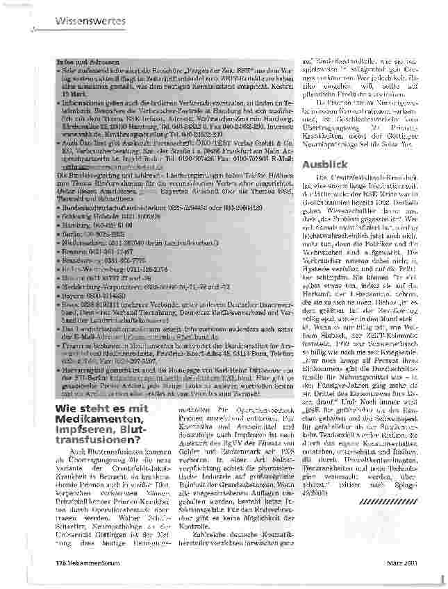 Vorschauseite 4: DIE SACHE IST GEGESSENBSE - KEINER WEIß ETWAS GENAUES