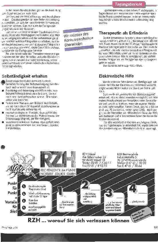 Vorschauseite 2: Kooperationsmodelle gesucht Ergotherapeuten möchten mit AltenpflegerInnen zusammenarbeiten