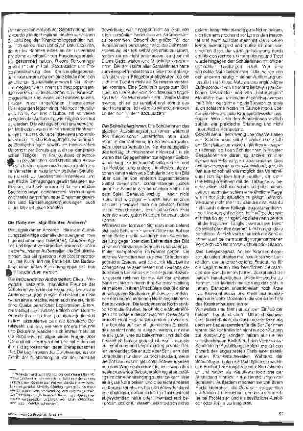 Vorschauseite 2: Der Einfluß der signifikanten Anderen auf das berufliche Selbstbild von Krankenpflegeschülern