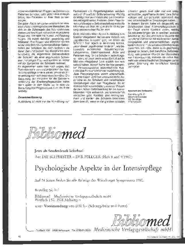 Vorschauseite 5: Der Einfluß der signifikanten Anderen auf das berufliche Selbstbild von Krankenpflegeschülern