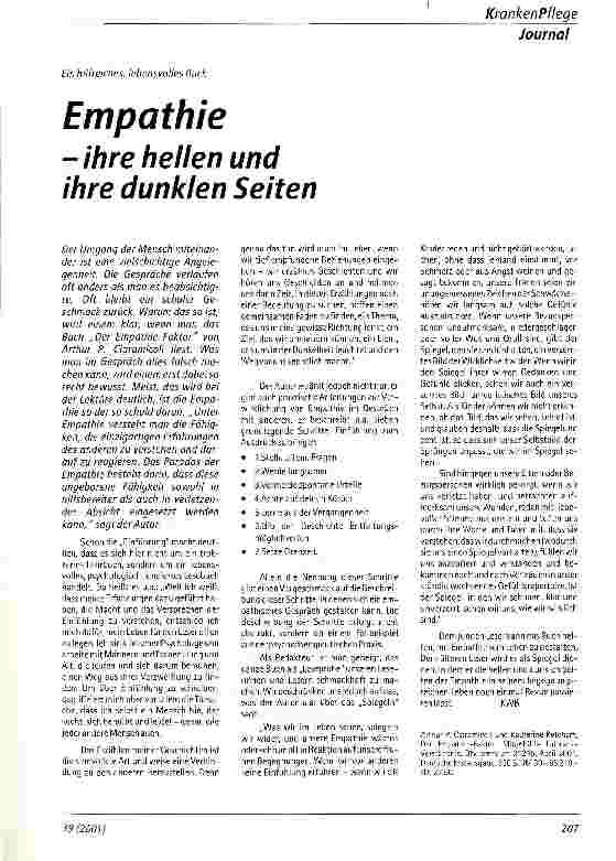 Vorschauseite 1: Empathie - ihre hellen und ihre dunklen Seiten Ein hilfreiches, lebensvolles Buch