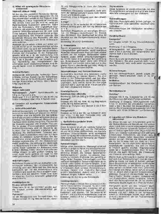 Vorschauseite 3: Kleine Arzneimittelkunde für die Schwester 42. Folge: VIII. Medikamente mit Wirkung am Verdauungstrakt (Forts.)
