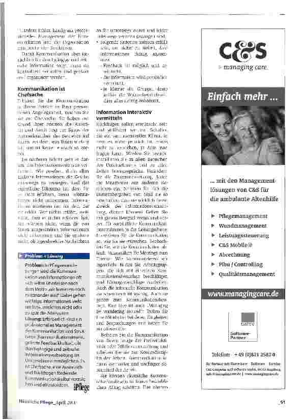 Vorschauseite 2: Alles im Fluss: Kommunikation professionalisieren