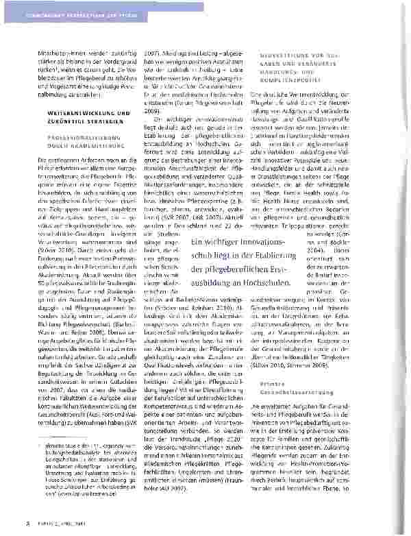 Vorschauseite 3: NOTWENDIGE REFORMPROZESSE UND STRATEGIEN FÜR EINE MODERNE PFLEGE