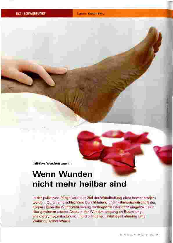 Vorschauseite 1: Wenn Wunden nicht mehr heilbar sind