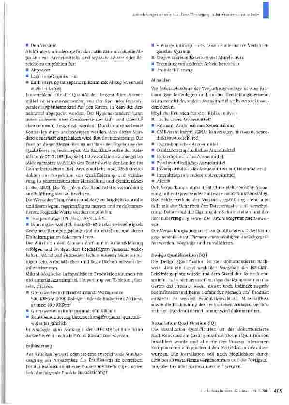 Vorschauseite 3: Anforderungen an eine Unit-Dose-Versorgung in der Krankenhausapotheke