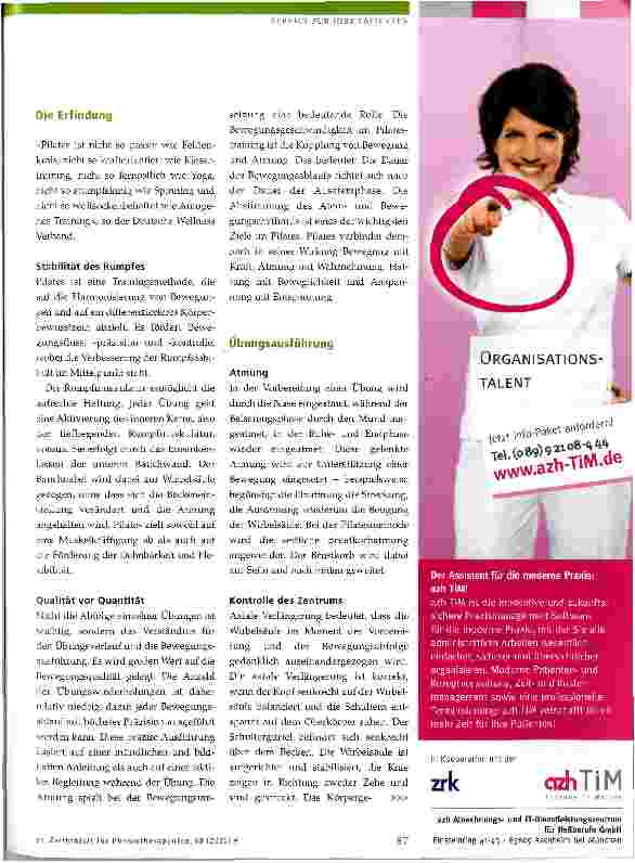 Vorschauseite 2: Pilatestraining