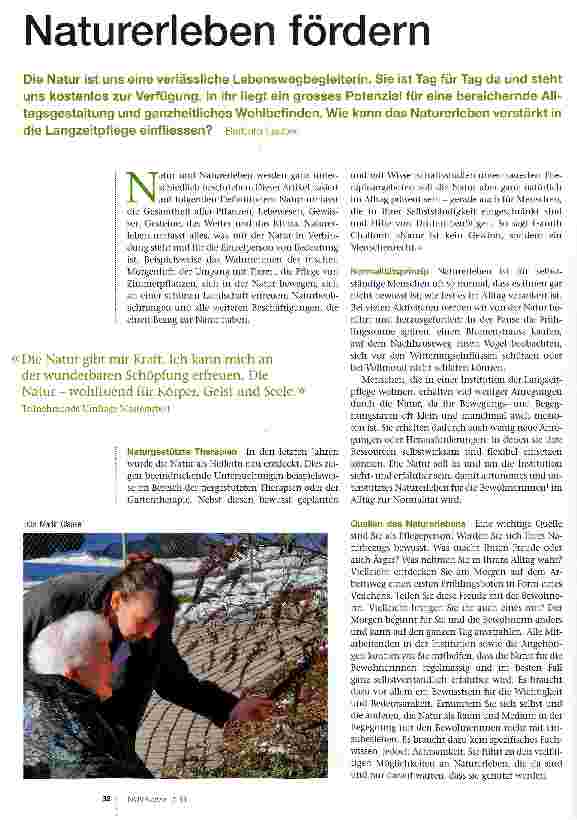 Vorschauseite 1: Naturerleben fördern